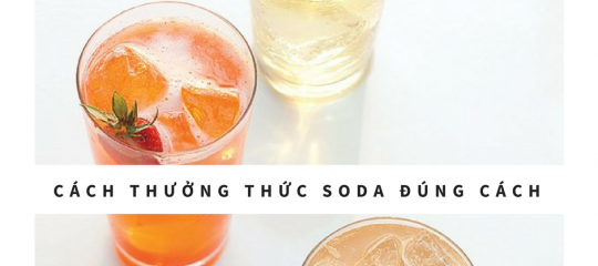 Thưởng thức Soda như nào là đúng cách nhất?