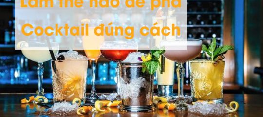 Làm thế nào để pha chế cocktail đúng cách?
