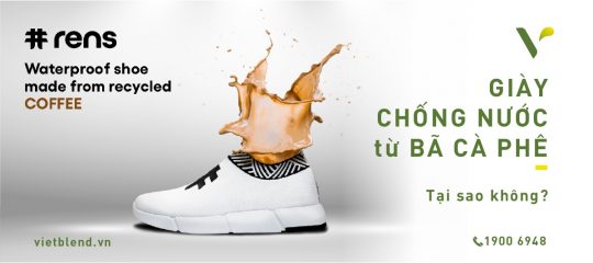 Giày Chống Nước Từ Bã Cà Phê